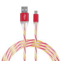 FORZA Кабель для зарядки Micro USB, Конфетти, 1м, 1.5А, цветной с подсветкой